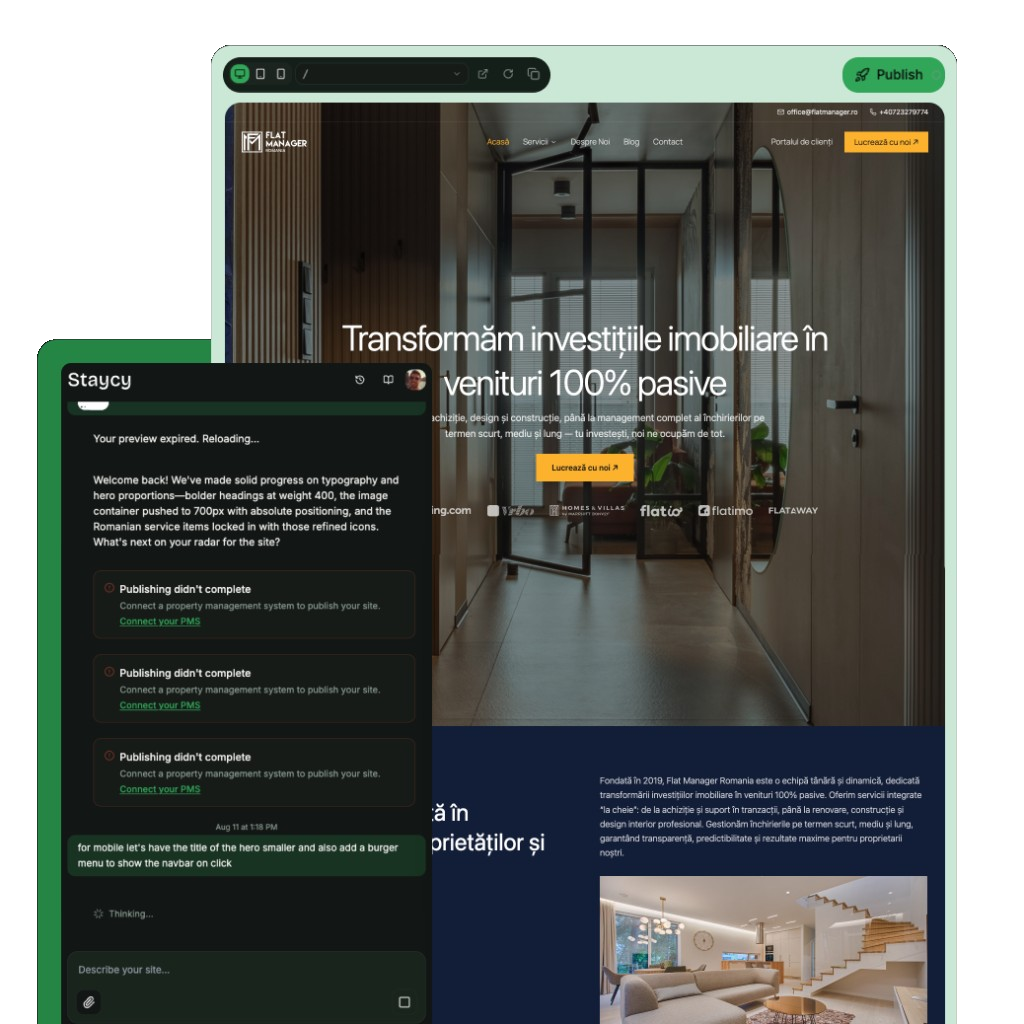 Your Website, Built by AI in Minutes