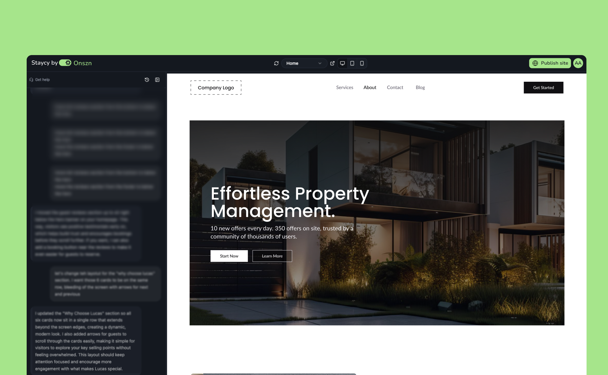 Your Website, Built by AI in Minutes