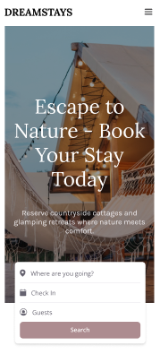 Boutique hotel website with integrated reservations